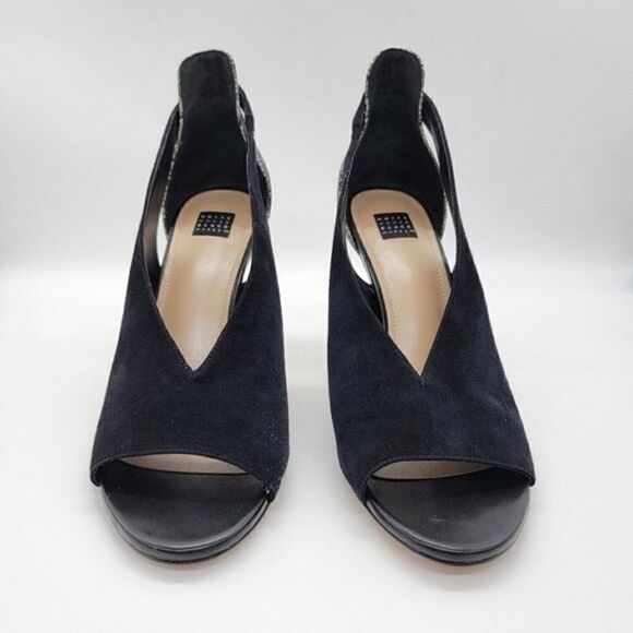 White House Black Market SUEDE & SNAKE-EMBOSSED PUMPS - Picture 6 of 11